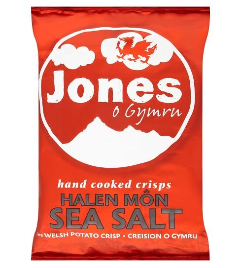 Jones Halen Môn Sea Salt Crisps (40g) - Authentic Welsh Crisps