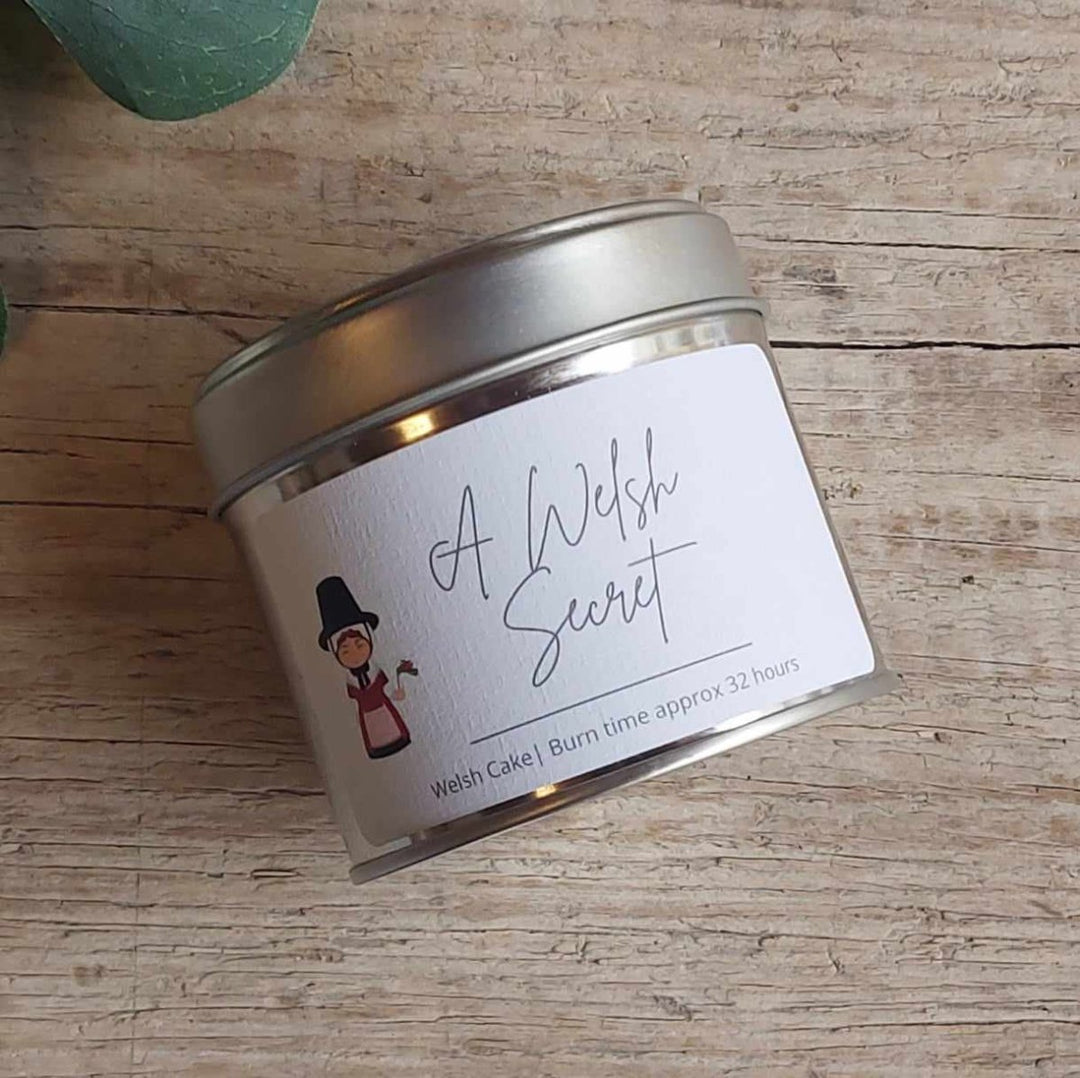 'A Welsh Secret' Soy Wax Tin Candle - Secrets of Wales - A Welsh Secret - Candles - 