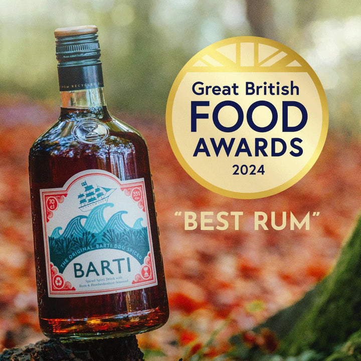 Barti Spiced Rum – 70cl Bottle - Secrets of Wales - A Welsh Secret - Barti Rum - 