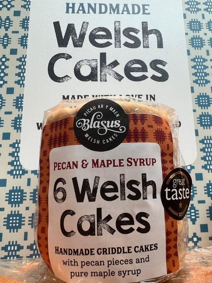 Blasus Welsh Cakes - 6 Pack - Secrets of Wales - Blasus Welshcakes - Blasus Welsh Cakes - Pecan & Maple Syrup - 