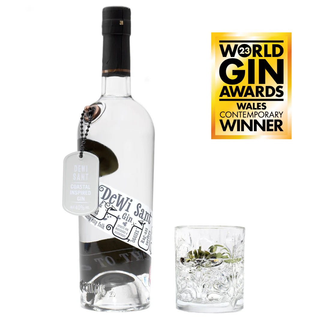 Dewi Sant Coastal Gin, 70cl - Eccentric Spirit Co - Secrets of Wales - A Welsh Secret - In The Welsh Wind - 