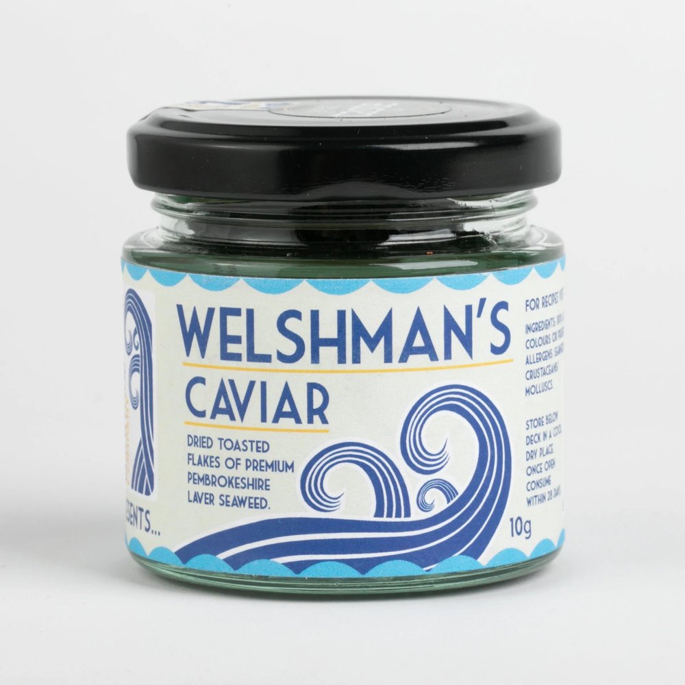 Dried Laver Seaweed - Welshman's Caviar - Secrets of Wales - A Welsh Secret - Pembrokeshire Beach Food. - 