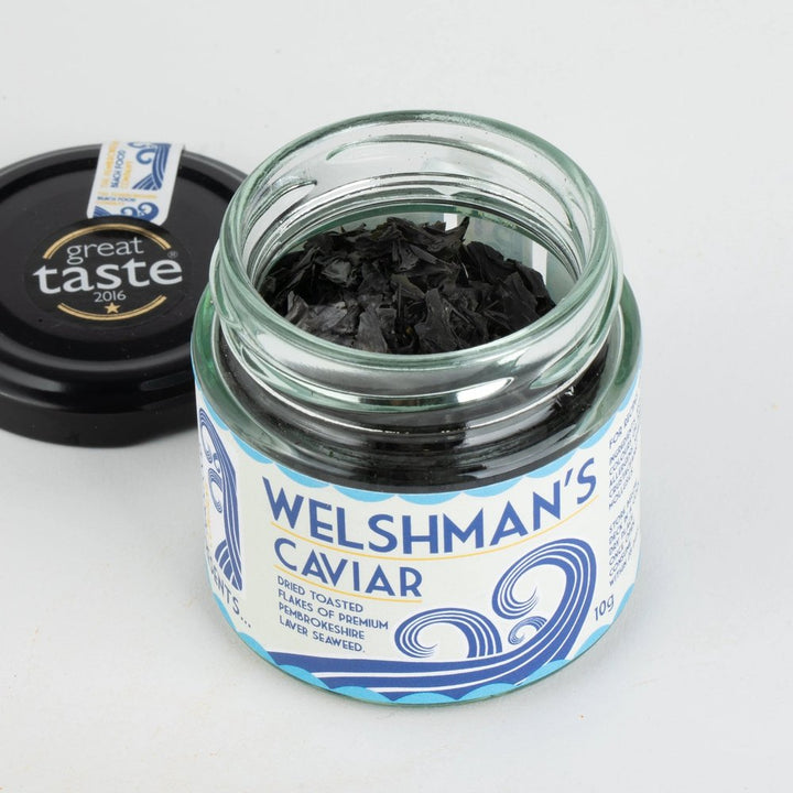 Dried Laver Seaweed - Welshman's Caviar - Secrets of Wales - A Welsh Secret - Pembrokeshire Beach Food. - 