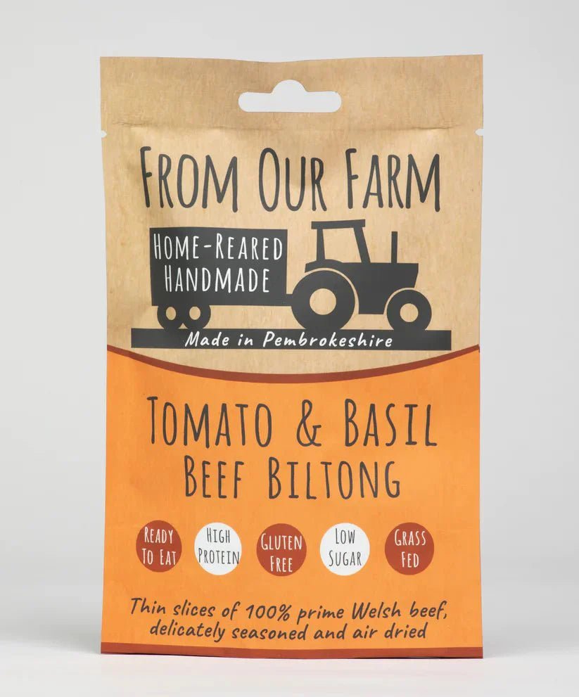 From Our Farm Biltong - Tomato & Basil - A Welsh Secret - From Our Farm - From Our Farm - 