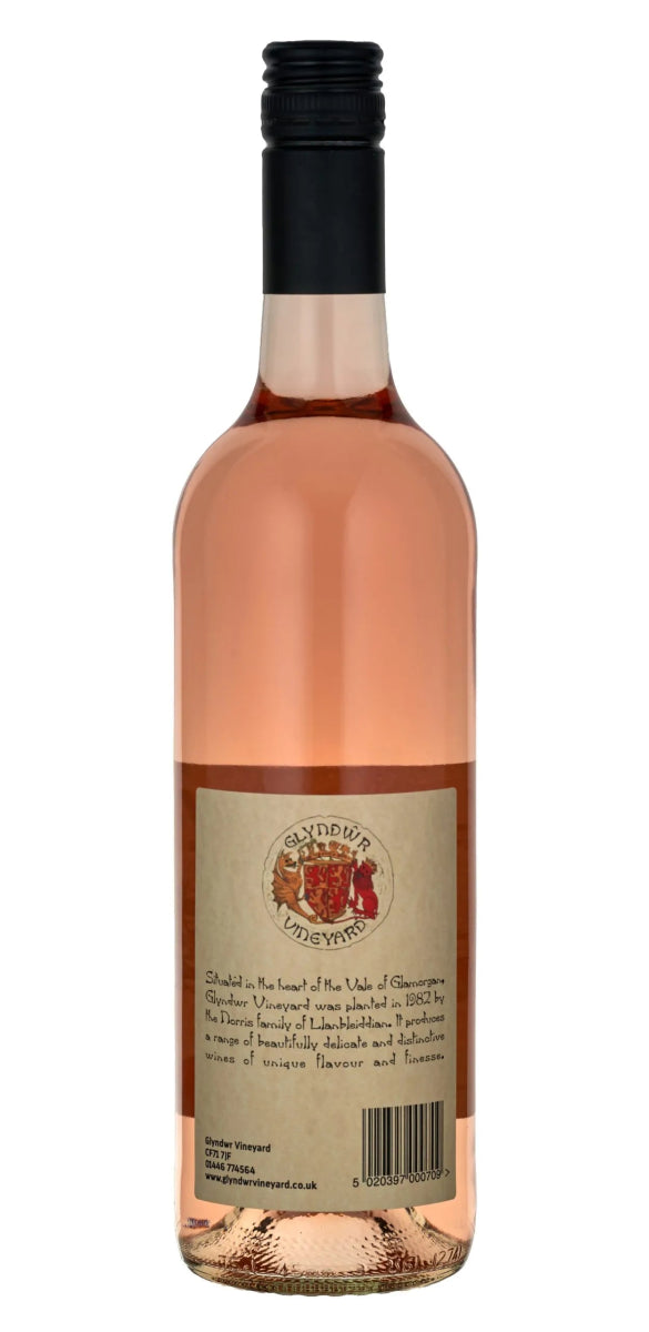 Glyndwr Dry Rosé, 75cl - Welsh Rosé Wine - Secrets of Wales - Secrets of Wales - Glyndwr Vineyard - 