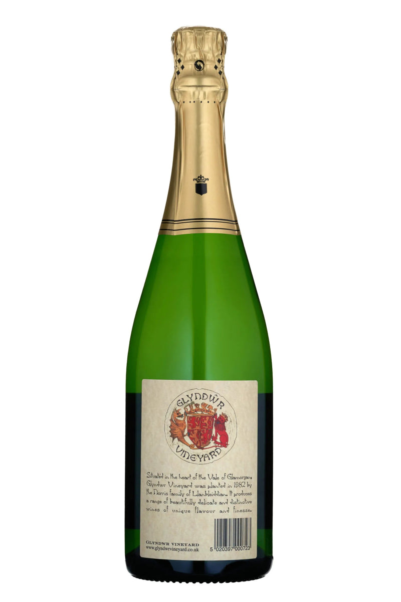 Glyndwr Vintage Sparkling White, 75cl - Welsh Brut - Secrets of Wales - Secrets of Wales - Glyndwr Vineyard - 