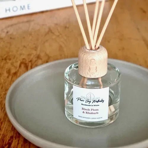 Luxury Reed Diffuser Collection – A Fragrance for Every Mood - Secrets of Wales - Secrets of Wales - Diffusers - Black Plum & Rhubarb - 