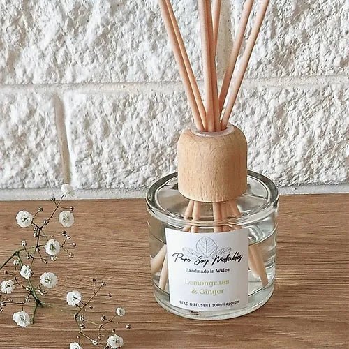 Luxury Reed Diffuser Collection – A Fragrance for Every Mood - Secrets of Wales - Secrets of Wales - Diffusers - Lemongrass & Ginger - 