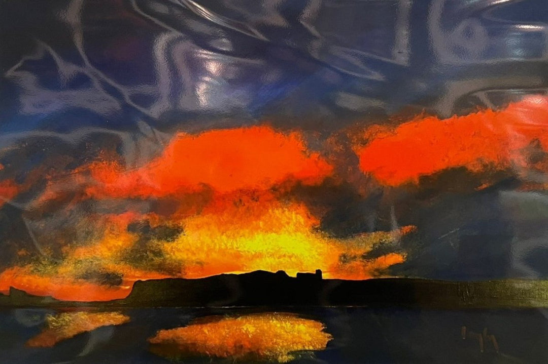 Moody Sunset - 10x8 - A Welsh Secret - Christopher Langley - A4 Mounted - 