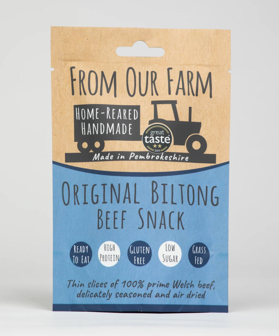 Original Biltong – Premium Welsh Beef Snack, High Protein - A Welsh Secret - A Welsh Secret - From Our Farm - 