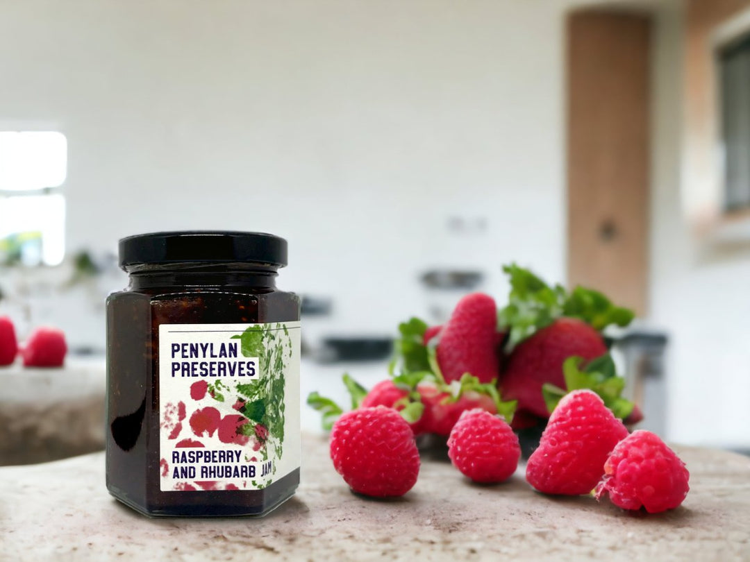 Penylan Preserves - Jam Collection - Secrets of Wales - Penylan Preserves - Small Jam - Raspberry & Rhubarb - Small