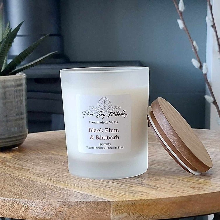 Pure Soy Meltables - Black Plum & Rhubarb - A Welsh Secret - Pure Soy Meltables - Candles - 