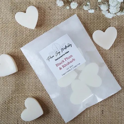 Pure Soy Meltables Wax Melts - Black Plum & Rhubarb - A Welsh Secret - Pure Soy Meltables - Wax melts - 