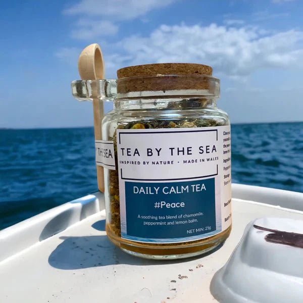 Tea by the Sea Loose Tea Selection – Cwtch, Daily Calm, Breakfast, & Sleepy Blends - Secrets of Wales - Secrets of Wales - Tea By The Sea - Daily Calm - 