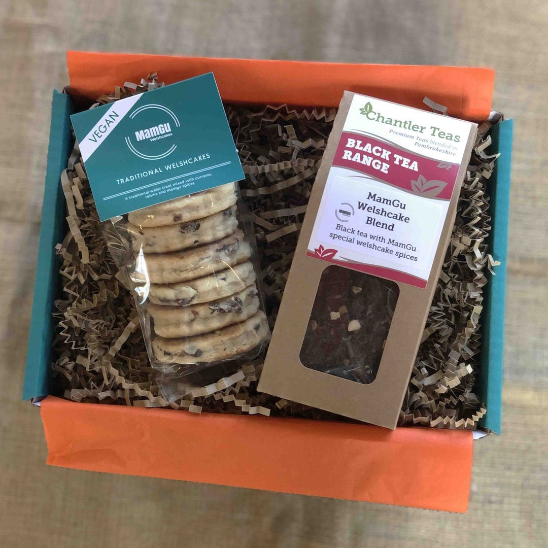 Tea & Welsh Cakes Gift Box – Classic Welsh Treat with Tea - A Welsh Secret - A Welsh Secret - MamGu - 