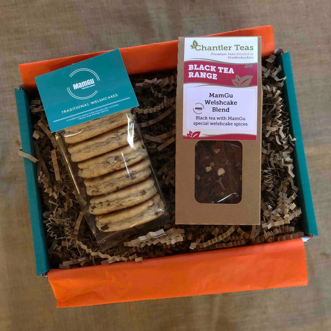 Tea & Welsh Cakes Gift Box – Classic Welsh Treat with Tea - A Welsh Secret - A Welsh Secret - MamGu - 