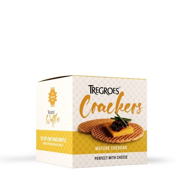 Tregroes Crackers Selection – Rustic, Savoury, & Mature Cheddar - Secrets of Wales - Secrets of Wales - Tregroes - Mature Cheddar - 