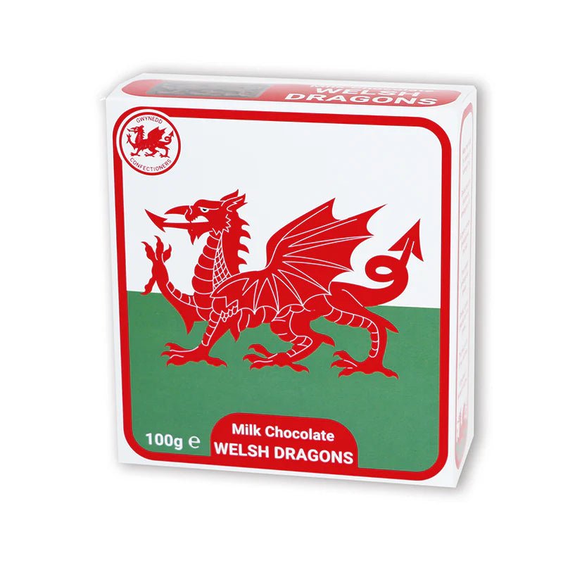 Welsh Milk Chocolate Dragons Box - Secrets of Wales - A Welsh Secret - Gwynedd Confec. - 