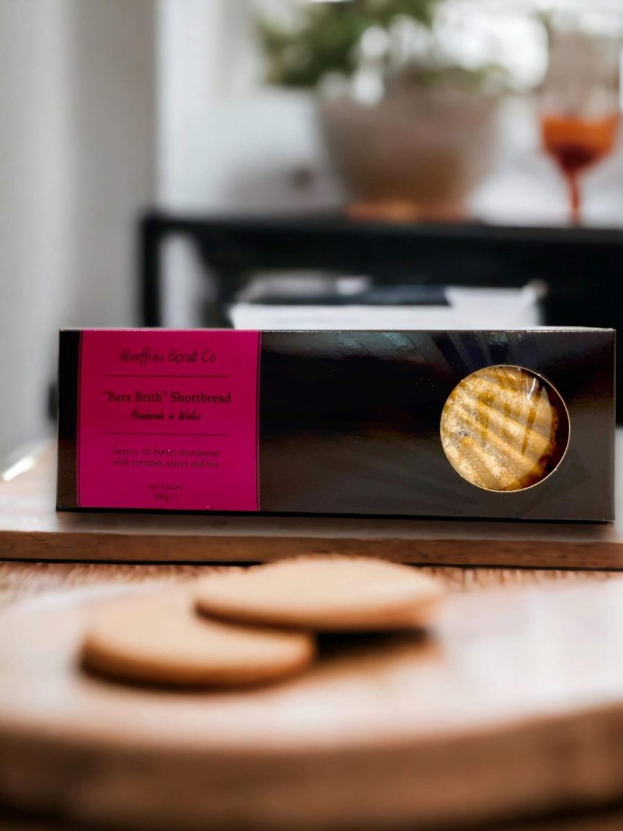 Aberffraw Biscuit - A Welsh Secret - Aberffraw Biscuit Co - Biscuits - Bara Brith Shortbread -