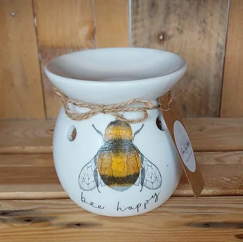 Bee Happy Wax Melt Burner - A Welsh Secret - Pure Soy Meltables - Burners - -