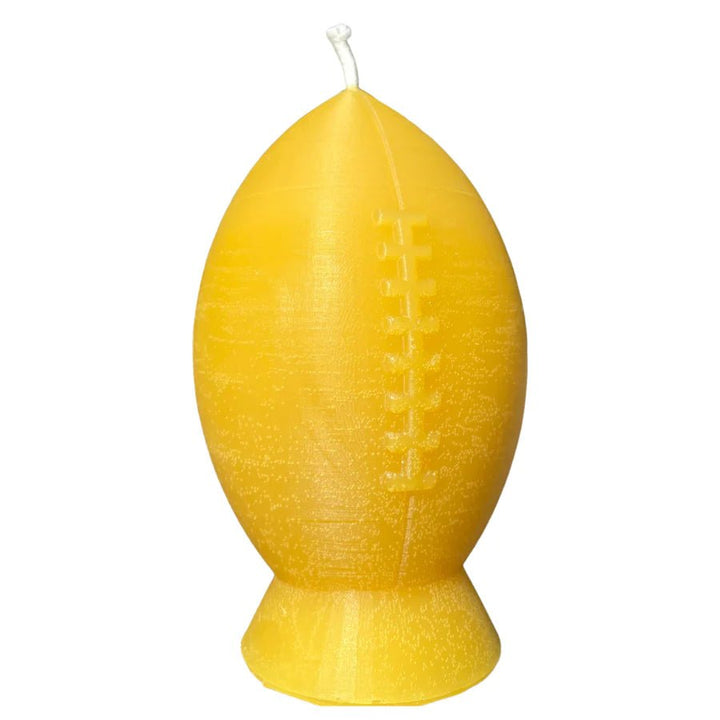 Gwenyn Gruffydd - Rugby Ball Beeswax Candle - A Welsh Secret - Gwenyn Gruffydd - Homeware - -