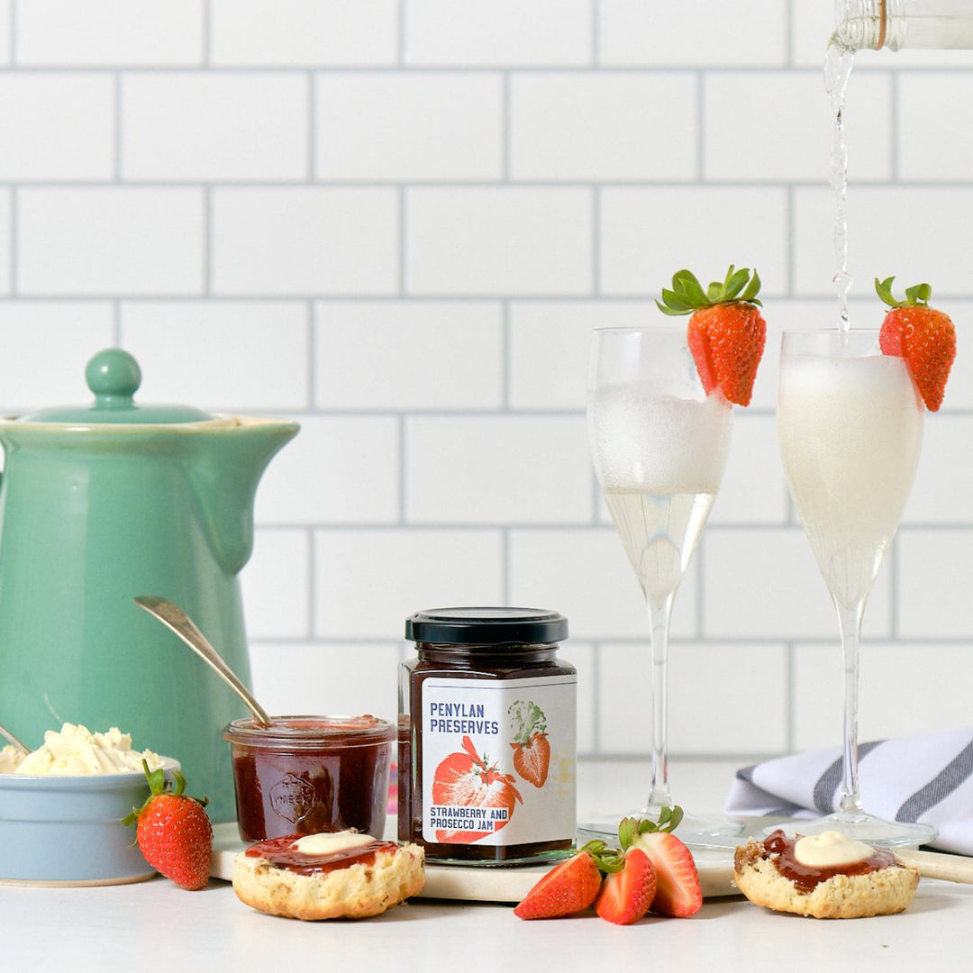 Penylan Preserves - Strawberry & Prosecco Jam Large - A Welsh Secret - Penylan Preserves - Preserve - -