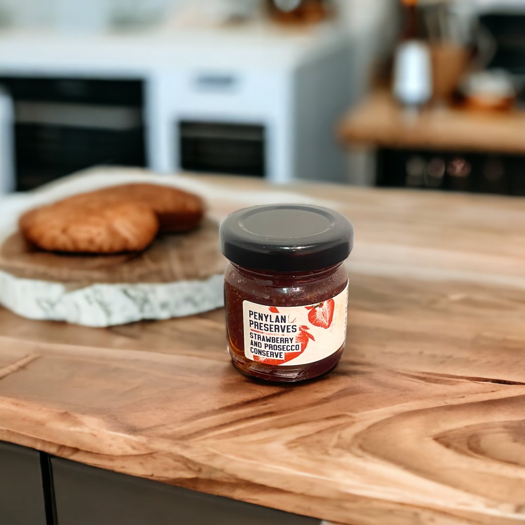 Penylan Preserves - Strawberry & Prosecco Jam Small - A Welsh Secret - Penylan Preserves - Preserve - -