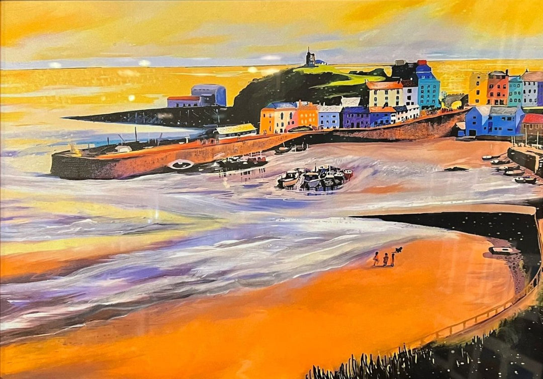 Tenby on Gold - Original - A Welsh Secret - Christopher Langley - Arts - -